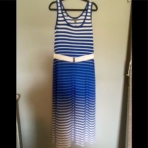 Chic Ladies Striped Maxi Dress